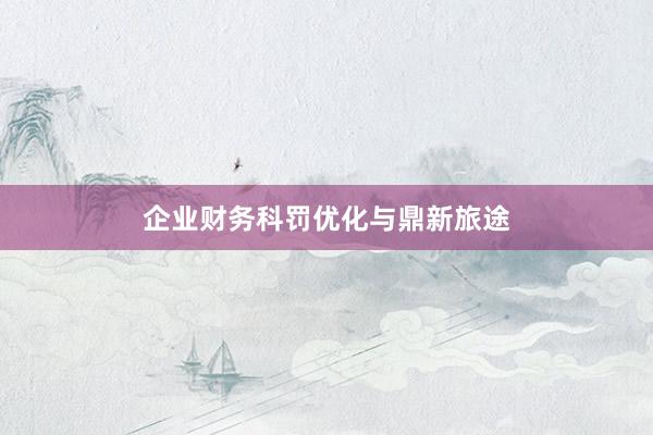 企业财务科罚优化与鼎新旅途